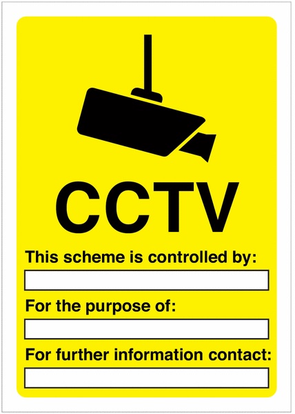 CCSLSIGN2A3 cctv scheme sign