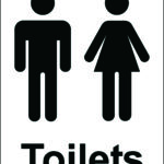 white male and female bathroom sign