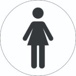 female washrooms signs