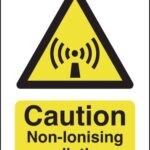non ionising radiation warning sign