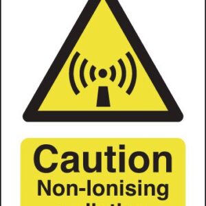 non ionising radiation warning sign