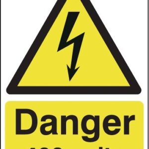 400 volts danger signs