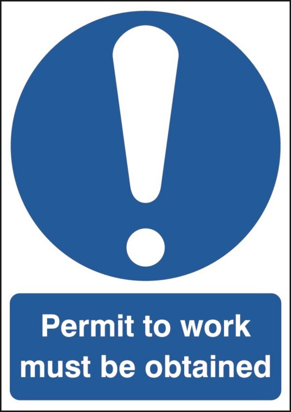 permit to work signs