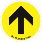 be socially safe floor arrow