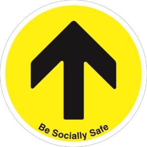 be socially safe floor arrow
