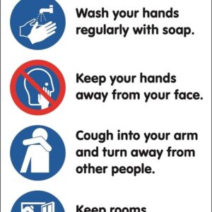 hygiene against virus sign