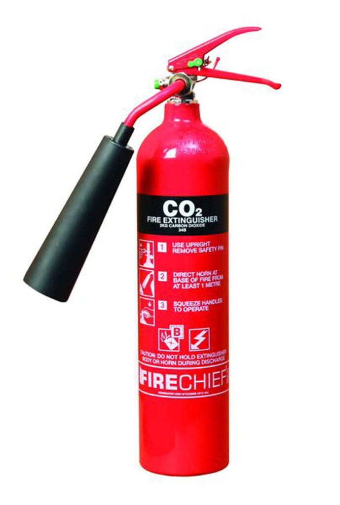using a fire extinguisher