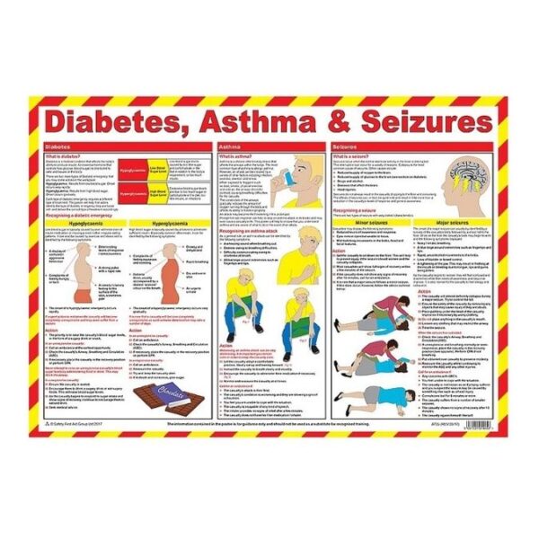 Diabetes, Asthma & Seizures Poster Diabetes, Asthma & Seizures Poster