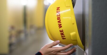 Who is responsible for fire safety in a workplace?