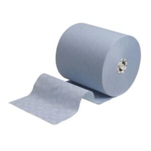 Blue Hand Towels on a Roll 6 x 350M 1-Ply Rolls