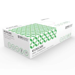 green vinyl disposable gloves