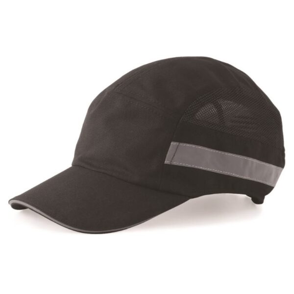 Black Bump Cap Super Lightweight - Standard Peak