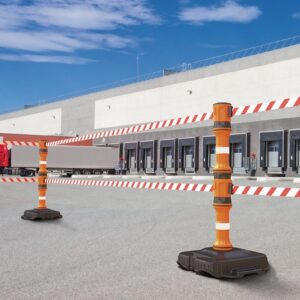 EasyExtend Retractable Barrier Double Head, Post & Base Kit - Choice of Tape - Image 6