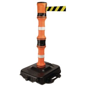 EasyExtend Retractable Barrier Single Head, Post & Base Kit - Choice of Tape