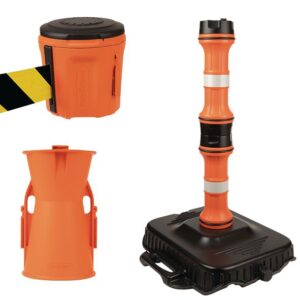 EasyExtend Retractable Barrier Single Head, Post & Base Kit - Choice of Tape - Image 3