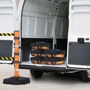 EasyExtend Retractable Barrier Double Head, Post & Base Kit - Choice of Tape - Image 7