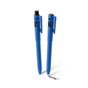Metal Detectable Trace-It Retractable Pen - Blue Housing - Choice of Style & Ink Colour - Image 2