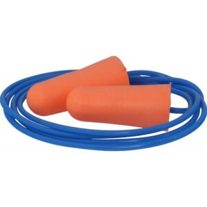 Non-Detectable Disposable Corded Earplugs - Orange - Image 1