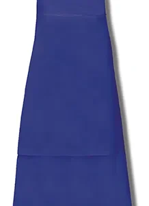 Berg All Welded Double Patch Flexible PVC Apron, c/w Ties + Snaplocks, Blue, 115cm