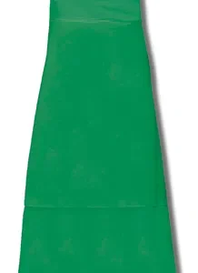 Berg All Welded Double Patch Flexible PVC Apron, c/w Ties + Snaplocks, Green, 115cm